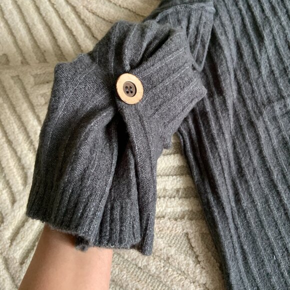 Free People Intimately Around the Clock Henley Pullover Charcoal Size L - Picture 5 of 11